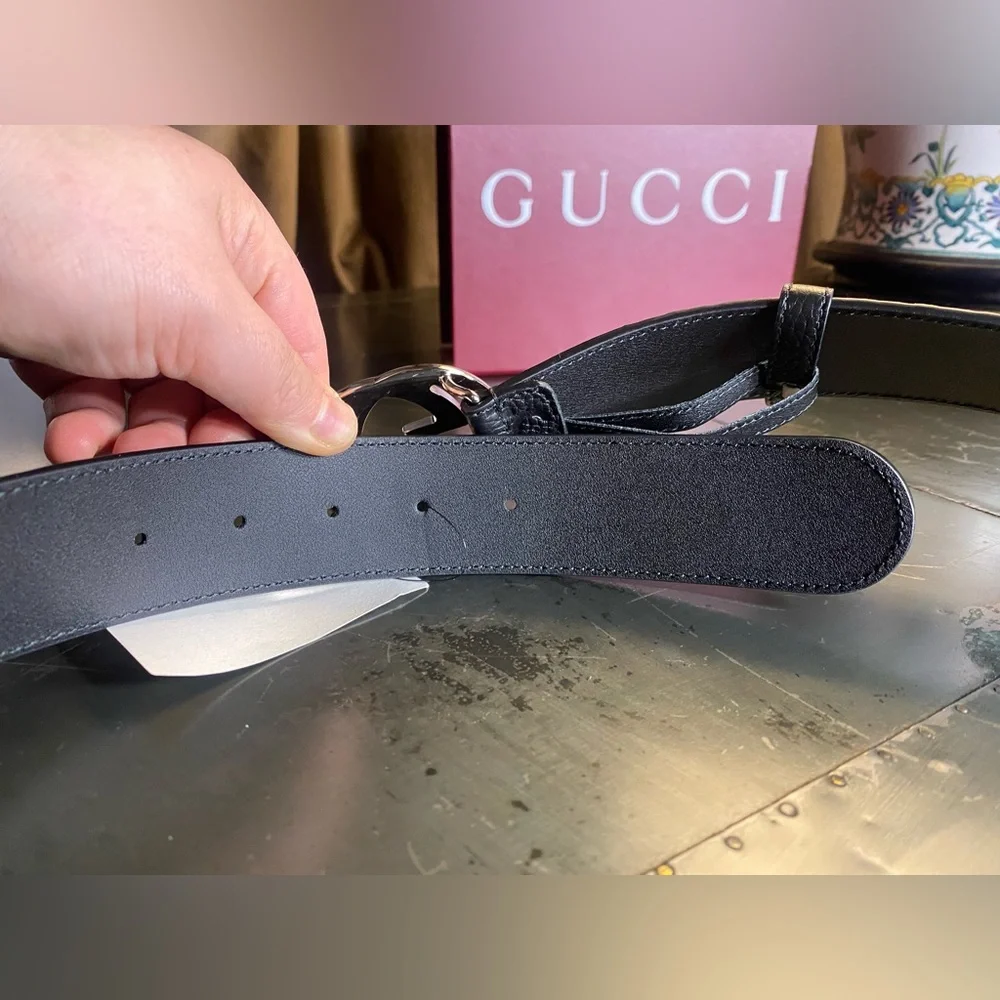 Gucci Black Belt Bag with Iconic GG Logo